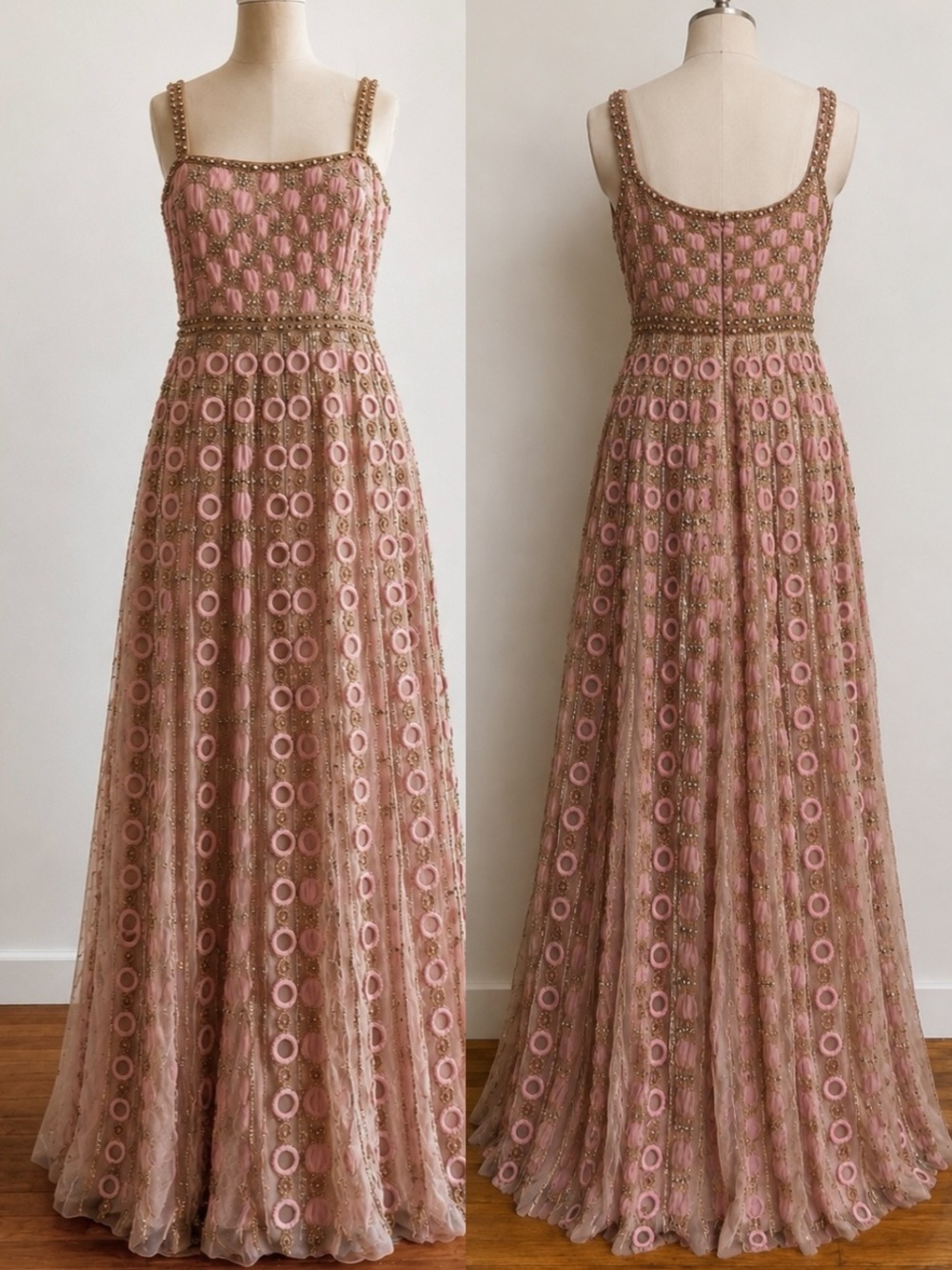 Mac Duggal Collection 10106 Sleeveless Embellished A line Gown in Rose Size 12 - Picture 6 of 15